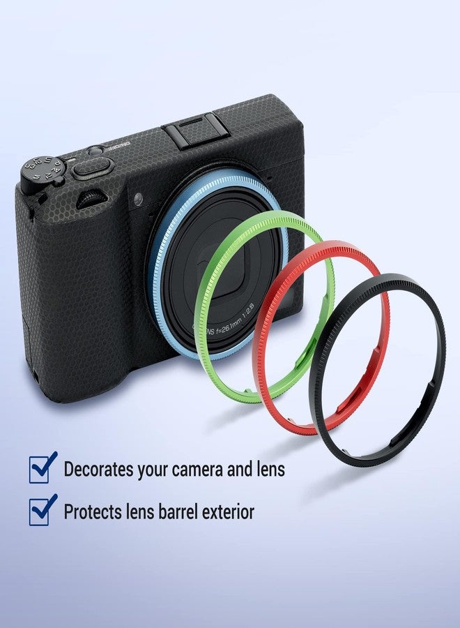 JJC Ricoh GR IIIx GR IIIx HDF GR3x GR3x HDF Lens Decoration Ring Cap Accessories Replaces Ricoh GN-2 Ring Cap-Blue - Image 4